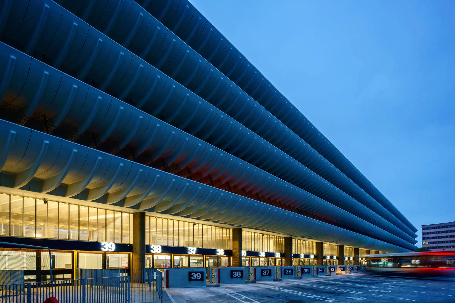 Preston Bus Station Concrete Barriers